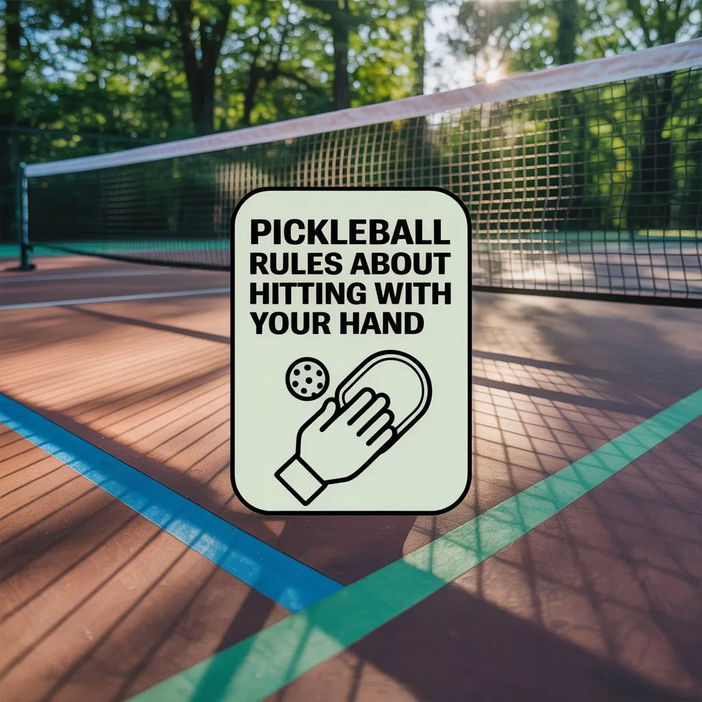 Pickleball Rules About Hitting with Your Hand